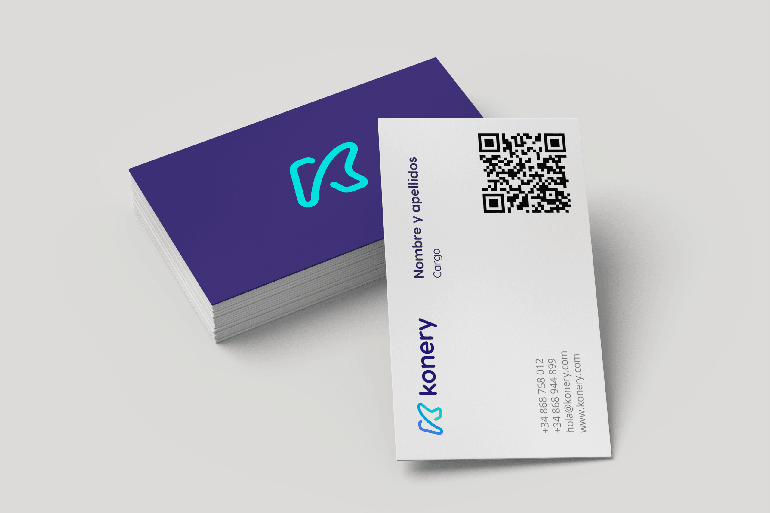 Konery · Comunicación y activación de marca: tarjetas konery
