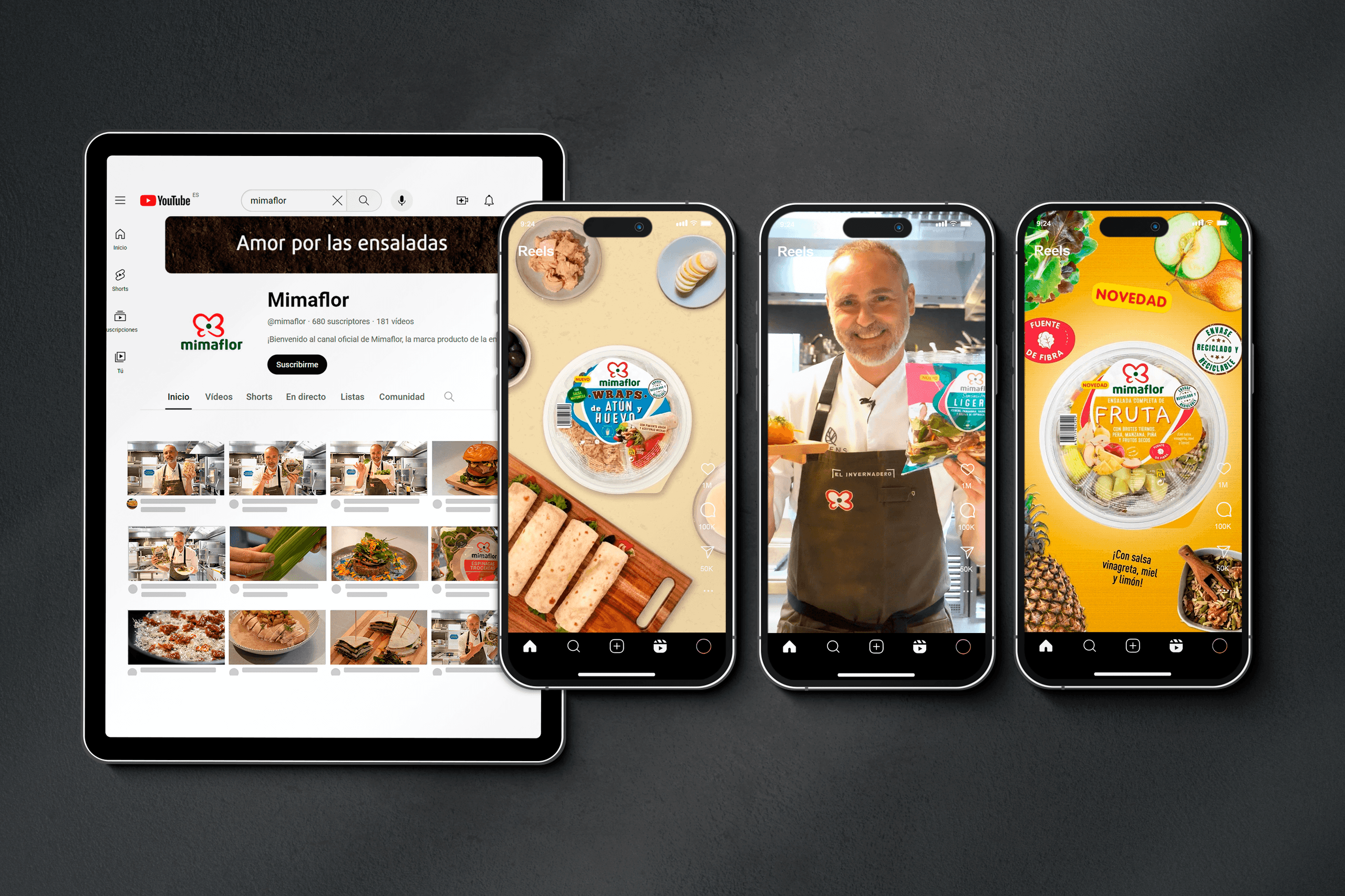 Mimaflor y Primaflor · Gestión digital y vídeo: Device Instagram Mockup