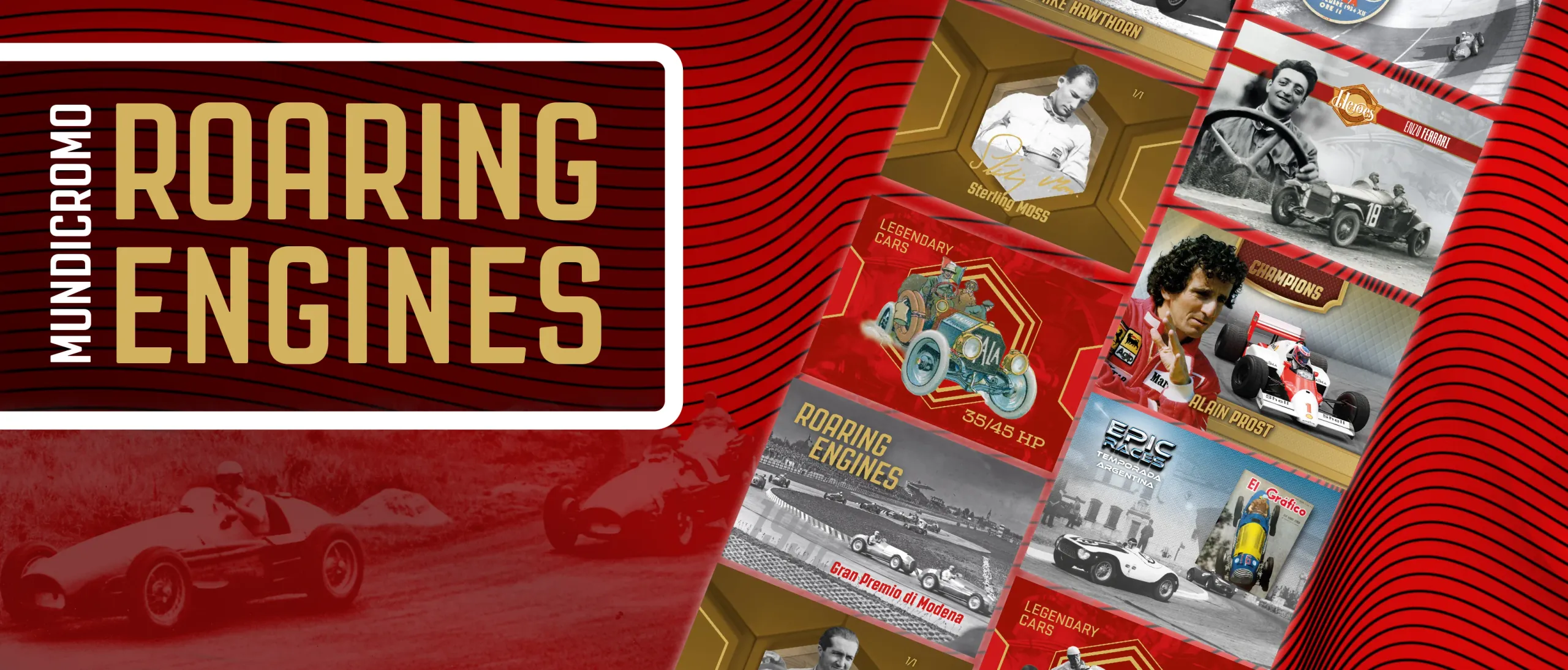 Mundicromo · Limited Edition Hobbycards: header roaring