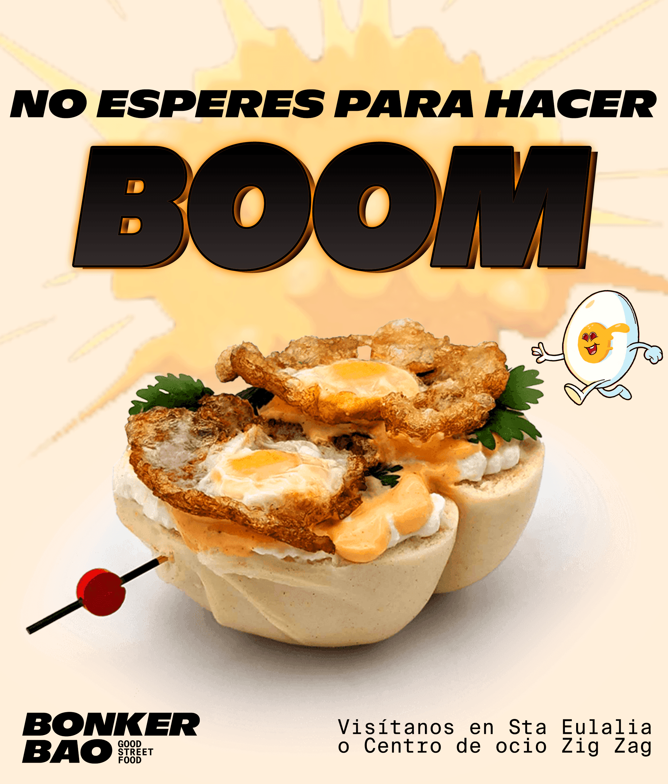 Bonker Bao · Redes para comida asiática murciana: Bao BOOM9